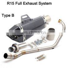 Factory Motorcycle Exhaust Systems For Yamaha R15 V1 Exhaust Pipe YFZ R15 V2 Header Pipe Exhaust R15 V1 V2 Downpipe thumbnail-2