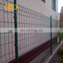 School boundary  powder coated round post wire mesh fence