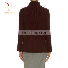 High Neck Ladies Long Pullover Sweater thumbnail-2
