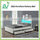 Modern Design Wood Double Bed Designs With Box thumbnail-1