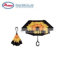 Automatic Double Layer Fabric Reverse Rain Umbrella for Car thumbnail-2