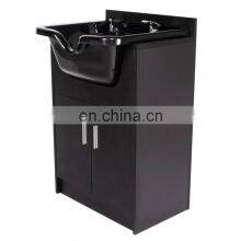 Wood Salon Storage Backwash Basins Washing Shampoo Unit Cabinets Station for Sale