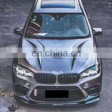 Runde Haman Style Carbon Fiber Material Auto Car Bonnet Engine Hood For BMW X5 X6 F15 F16 Hood thumbnail-1