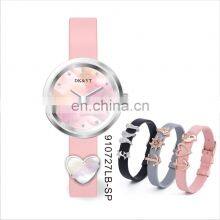 Wholesale Blue Soft Silicon Strap MOP Dial Girl Watches Luxury Charms Women Watch Custom Logo thumbnail-5