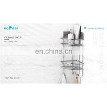 Bathroom Storage Iron Wire Rack Black Electrophoresis Suction PS Box thumbnail-3