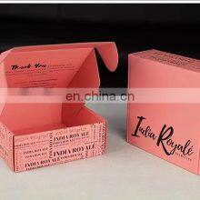 Custom Logo Cardboard Cartons Shipping Mailer Box Pink Cosmetic Set Cosmetics Mailing Skin Care Corrugated Packaging Boxes thumbnail-3