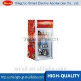 80L Mini Display Fridge Transparent Door With Lamp