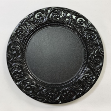 Bulk Luxury Custom Wholesale Black Plastic Plates for Dining Wedding Dinner Plates thumbnail-5