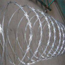 Anti Climbing Fencing Border Barrier With Galvanized Concertina Razor Barbed Wire thumbnail-3