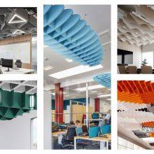 Customize Design PET Acoustic Ceiling Tile Soundproof Panel Fire Retardant NRC 0.85 thumbnail-4