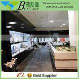 Modern Wooden Decorative Wall Retail Store Shelvings With Drawers thumbnail-1
