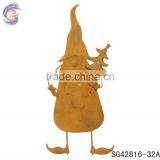 Rust Metal Garden Gnomes for Decor thumbnail-1