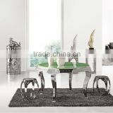 Green Circle Natural Stone Table Top Dining Table thumbnail-1