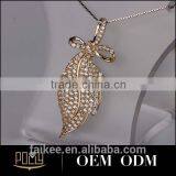 Bling Bling Dubai Design Fashion Jewelry Salphabets Pendant Design Gold Necklace Models thumbnail-2