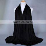 Wholesale Fashion Solid Color Plain Elastic Cotton Muslim Jersey Hijab thumbnail-2