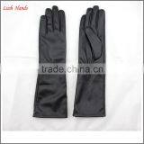 Long Women Dresses Imitation Leather Fabric Wholesale Factory Gloves thumbnail-3