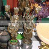 Bronze Angel With Flower Statue