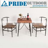 Retro Metal Wooden Tables And Chairs For Restaurant Factory Of Tables And Chairs For Events                        
                                                Quality Choice