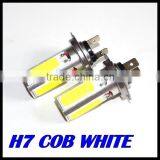 2pcs NEW H7 White COB LED Fog DRL Light Lamp Car LED SMD Day Driving Head Bulb Cob 20w Led
