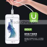 GOLF 1.2M Metal Maghetic USB2.0 Data and Charge Cable for Iphone 5/5s/se LED Light 2.4A Weave Cable for Iphone 5/5s/se thumbnail-3