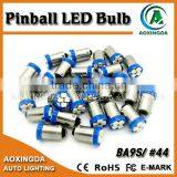 #44 #47 BA9S 6.3V Pinball LED Bulb