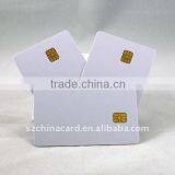 White blank PVC contact chip card