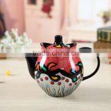 New Amazing Design Porcelain Ceramic Teapot round teapot064-6