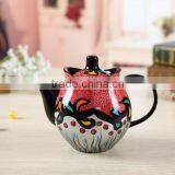New Amazing Design Porcelain Ceramic Teapot Round Teapot064-6