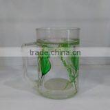 FDA Certified Promotional Plastic Double Wall Mug With Liquid for Kids HL From Factory