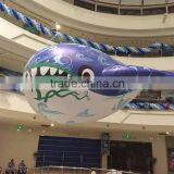 Whale Shape PVC Giant Balloon, Helium Whale Giant PVC Balloon