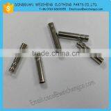 Round Shoelace Metal Tips/shoelace Aglets With Screw on it and Plated Metal Aglets With Gun Colour Sale