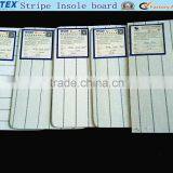 2015 Stripe Insole Nonwoven Shoe Midsole Cellulose Insole Board