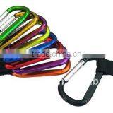 Hot Sale Mini Cheap Aluminum Portable Pocket Colorful Carabiner With Belt for Promotion