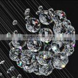 Silver Rectangular Crystal Light Home Chandelier With Crystal Balls thumbnail-5