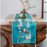 Chinese Style Flower-And-Bird Printed Polyester Table Runner thumbnail-3