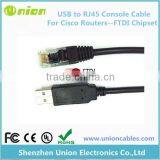 USB to Serial RJ45 Console / Rollover Cable thumbnail-2