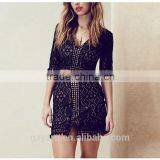 european western indian fashionable half sleeve lace v neck sexy crop tops blouses wholesale skirts suit wrap skirts