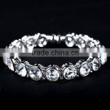 Artificial Yellow Stone Zircon Women Lady Bracelet Link Charm Bracelet thumbnail-2