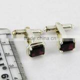 Natural Beauty !! Red Garnet 925 Sterling Silver Cufflinks, Silver Jewelry Manufacturer, Wholesale Cufflinks thumbnail-5