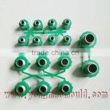 Plastic Male Adaptor With Bronze Thread Pipe Fitting Injection Mould Made In China/Collapsible Core