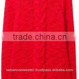 NEW DESING SCOOP NECK LONG SLEEVE CABLE KNITTED WOMEN'S SWEATER thumbnail-1