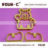 Plastic Bear Shaped Biscuit Cutter,cartoon Cookie Cutter