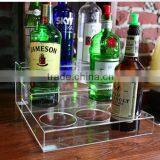 Double Layer Acrylic Wine Bottle Rack With High Quality thumbnail-2