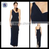 Custom Made One Shoulder Split Floor length Bridesmaid Dress bm00045