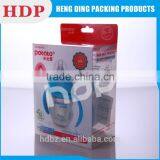 Logo Printed Foldable Clear Plastic Box With Handle