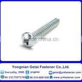 Tapping Screws-Z Cross Recessed and Slotted Pan Head-Symbol CBL ZS,black /yellow Zinc Plated/blue White thumbnail-3