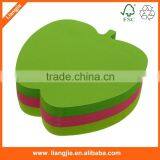 Apple Shaped Neon Paper Sticky Note Block thumbnail-2