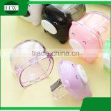 Plastic Colorful Funny Child Cartoon Pig Pencil Sharpener thumbnail-1