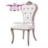 Modern Wood or Stainless Steel Framed Baroque Chair thumbnail-1