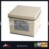 Fabric Storage Box With Lid thumbnail-1